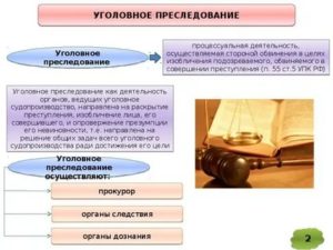 Виды и формы деятельности по осуществлению уголовного преследования