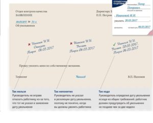 Виза на заявлении если директор является кадровиком