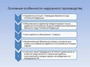 Возбуждение производства в суде надзорной инстанции основные этапы