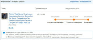 Возврат покупки из магазина на карту сколько времени занимает