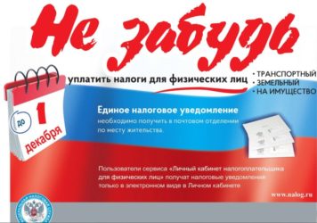 Время уплаты налогов для физических лиц