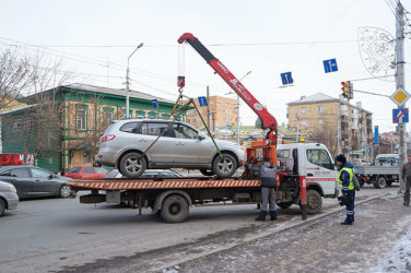 Вызов эвакуатора при неправильной парковке