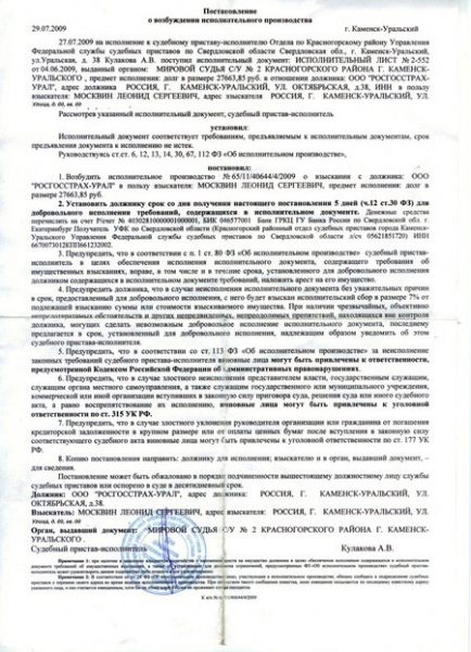 Зачем подается заявление приставам об открытии дела &mdash; содержание документа