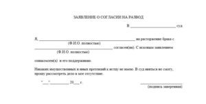 Заявление на развод без моего участия образец