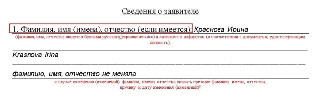 Заявление на вид на жительство: бланк, образец заполнения