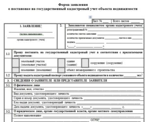 Заявление о постановке на учет арендуемых земельных участков