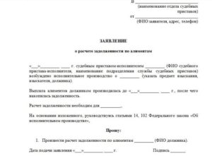 Заявление приставам об оплате задолженности