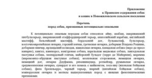 Заявление в полицию о нарушении правил содержания домашних животных