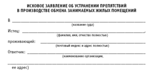 Заявление в полицию о нечинении препятствий в пользовании квартирой
