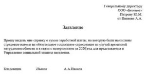 Заявление в прокуратуру что не выдают справку о зарплате