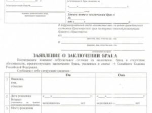 Заявление в загс заверенное нотариусом образец