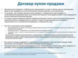 Заключение договора купли-продажи
