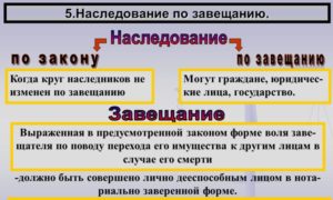 Закон о завещании квартиры