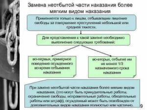 Замена исправительных работ лишением свободы происходит из расчета