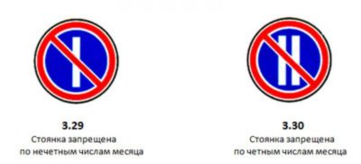 Запрет парковки по четным дням