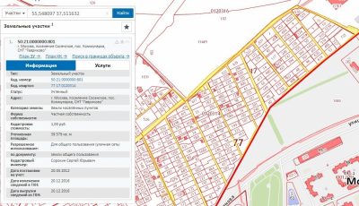 Земли общего пользования в населенных пунктах